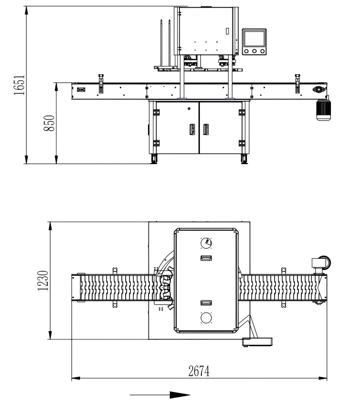 全自動(dòng)雙頭封罐機(jī)尺寸