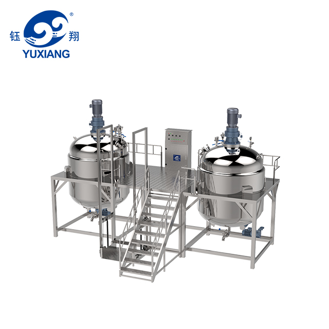 3.5T單向攪拌電加熱固定式乳化機(jī)組合